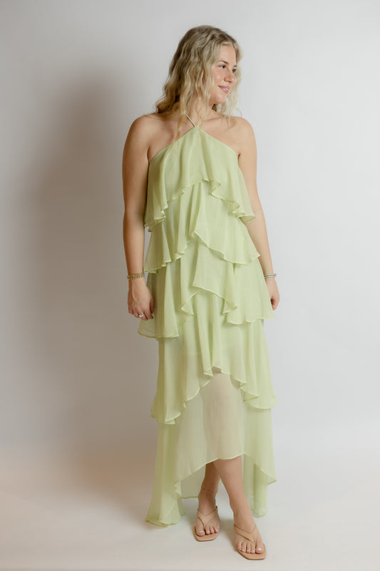 Choose Me Ruffle Maxi Dress
