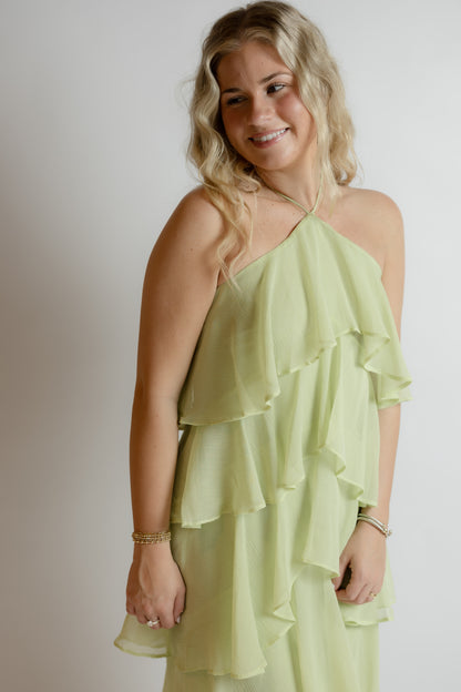Choose Me Ruffle Maxi Dress