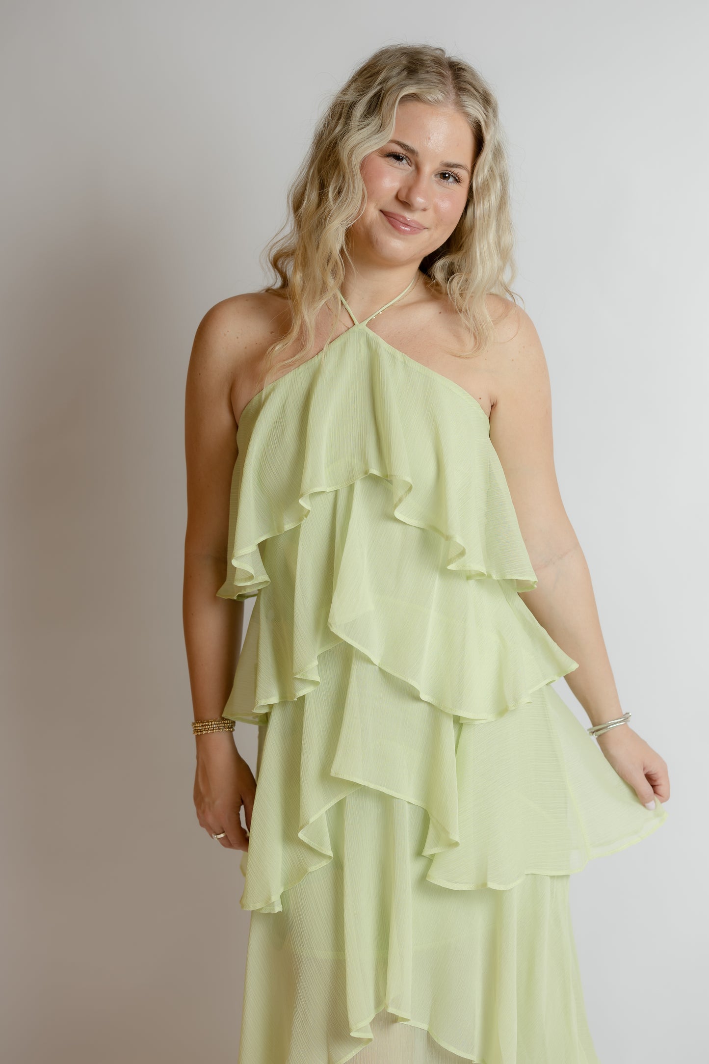 Choose Me Ruffle Maxi Dress