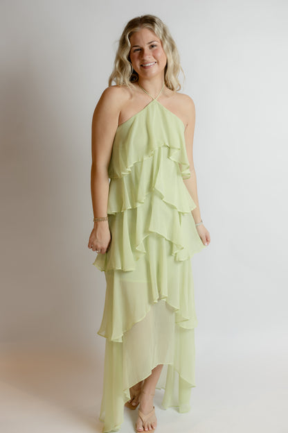 Choose Me Ruffle Maxi Dress
