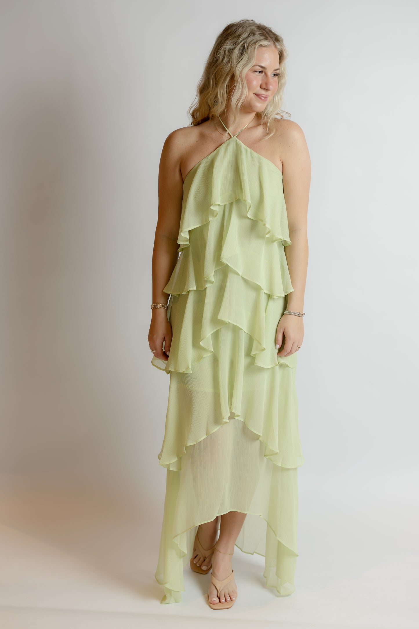 Choose Me Ruffle Maxi Dress