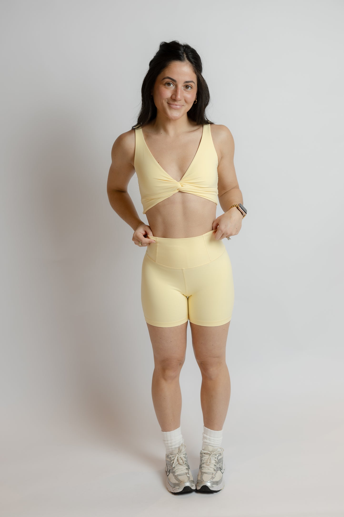 Never Better Twist Crop Yellow