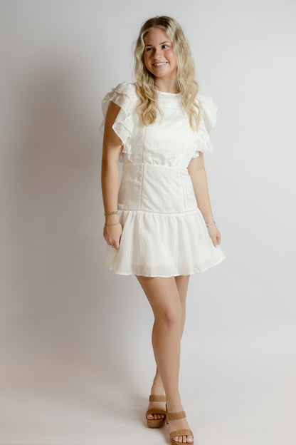 Easy To Fall Ruffle Dress
