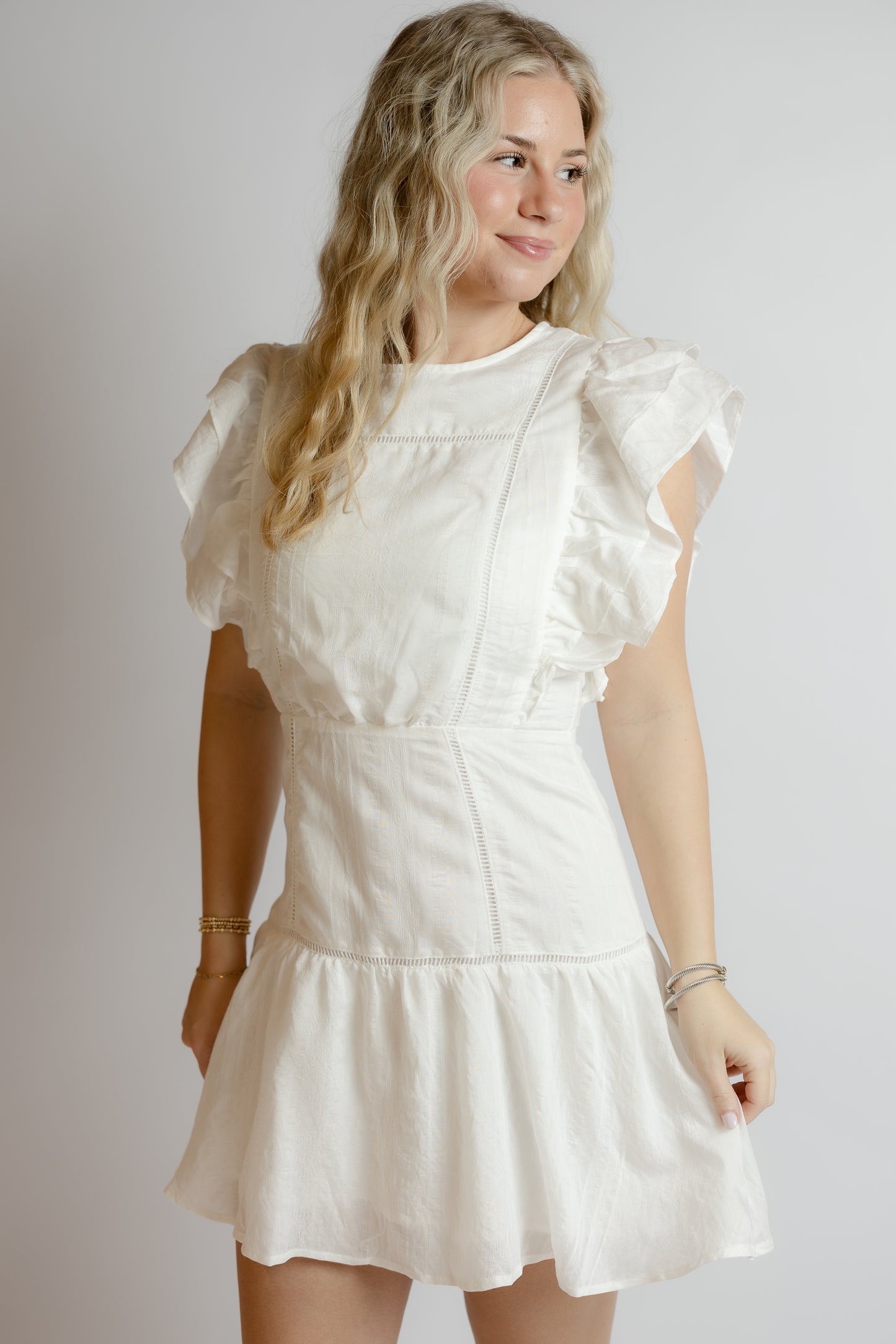 Easy To Fall Ruffle Dress