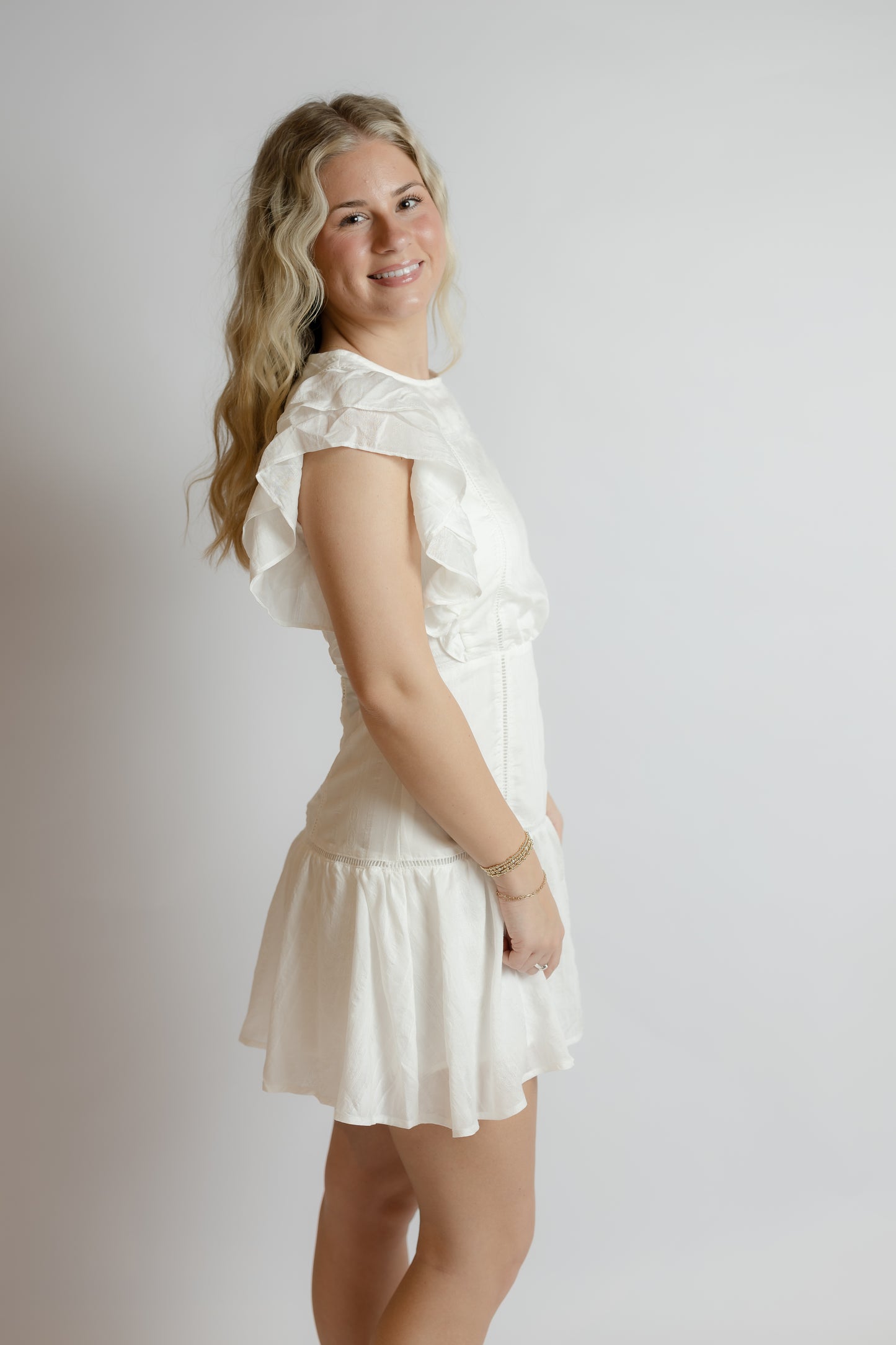 Easy To Fall Ruffle Dress