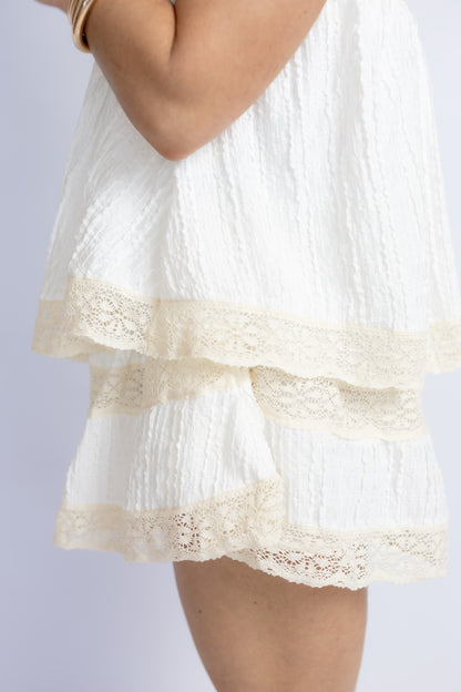 Shawn Lace Tube Romper