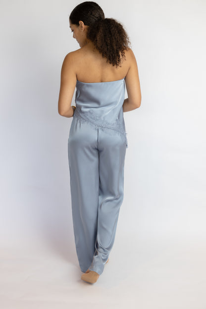 Sam Lace Satin Tube Top
