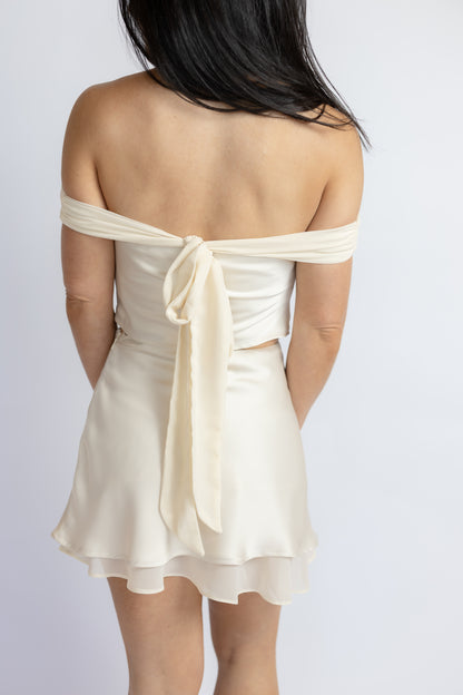 Olivia Off Shoulder Top & Skirt Set