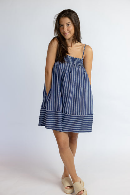 Do Better Striped Mini Dress
