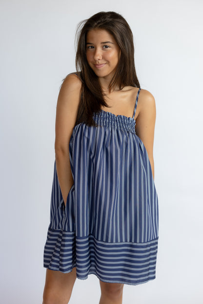 Do Better Striped Mini Dress