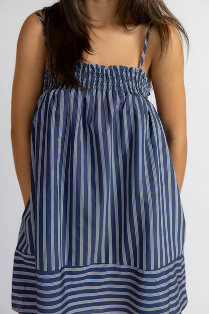 Do Better Striped Mini Dress