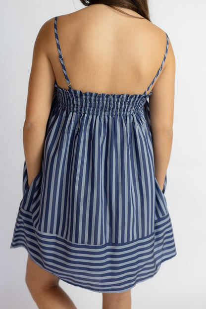 Do Better Striped Mini Dress