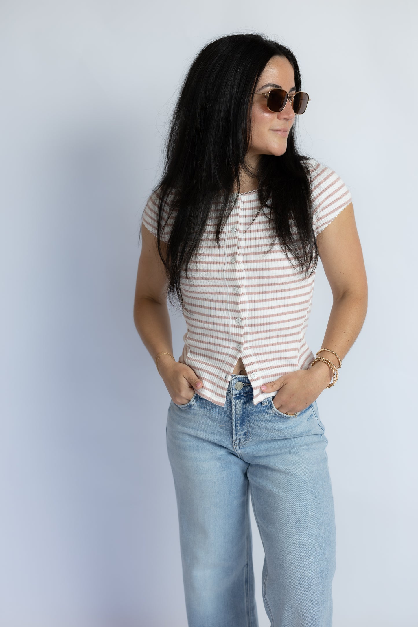 One And Done Cropped Wide Leg Denim