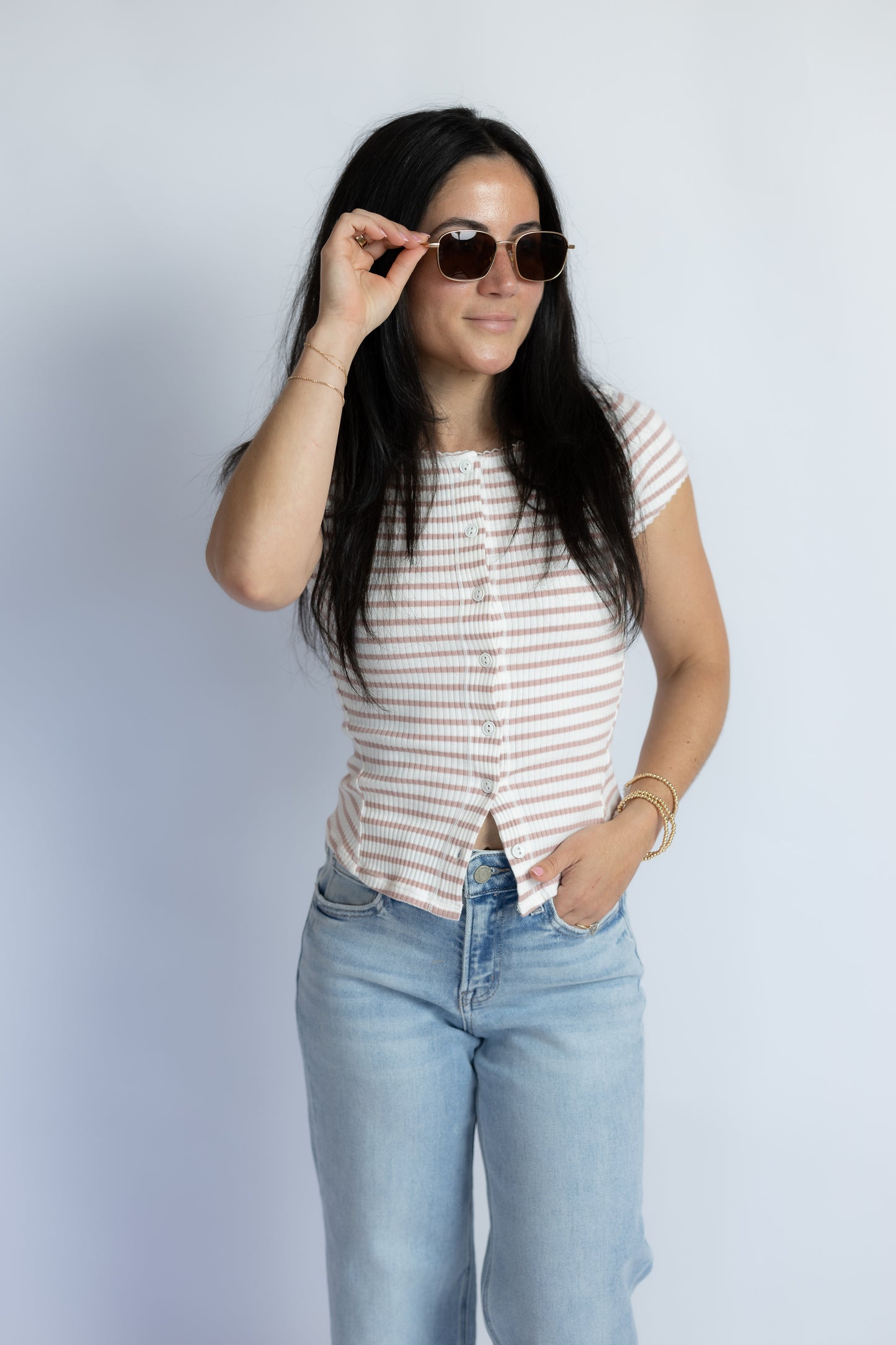 One And Done Cropped Wide Leg Denim