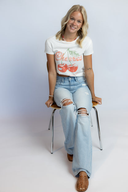 At My Best Distressed Straight Jeans