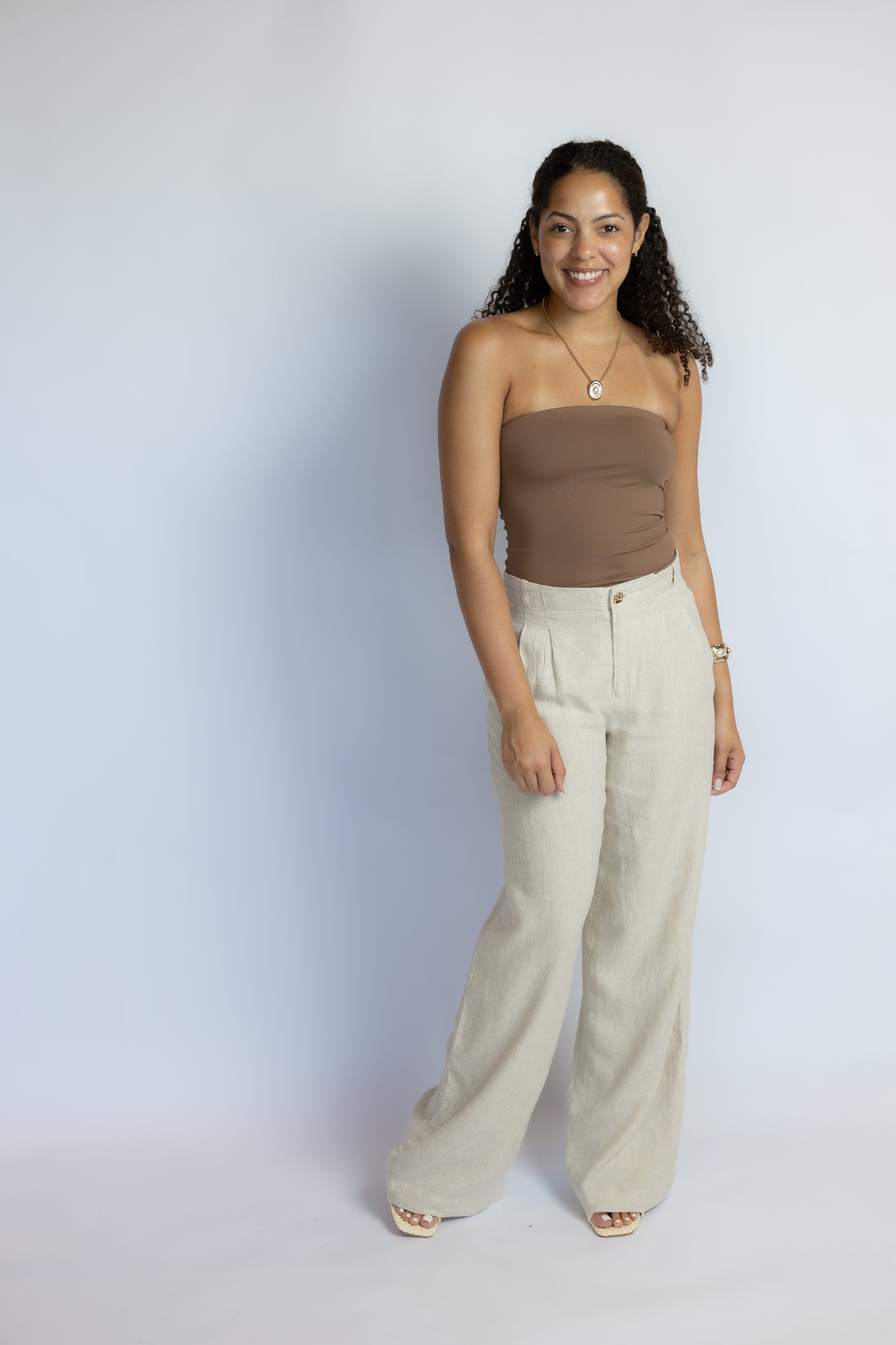 Magnolia Wide Leg Linen Trousers