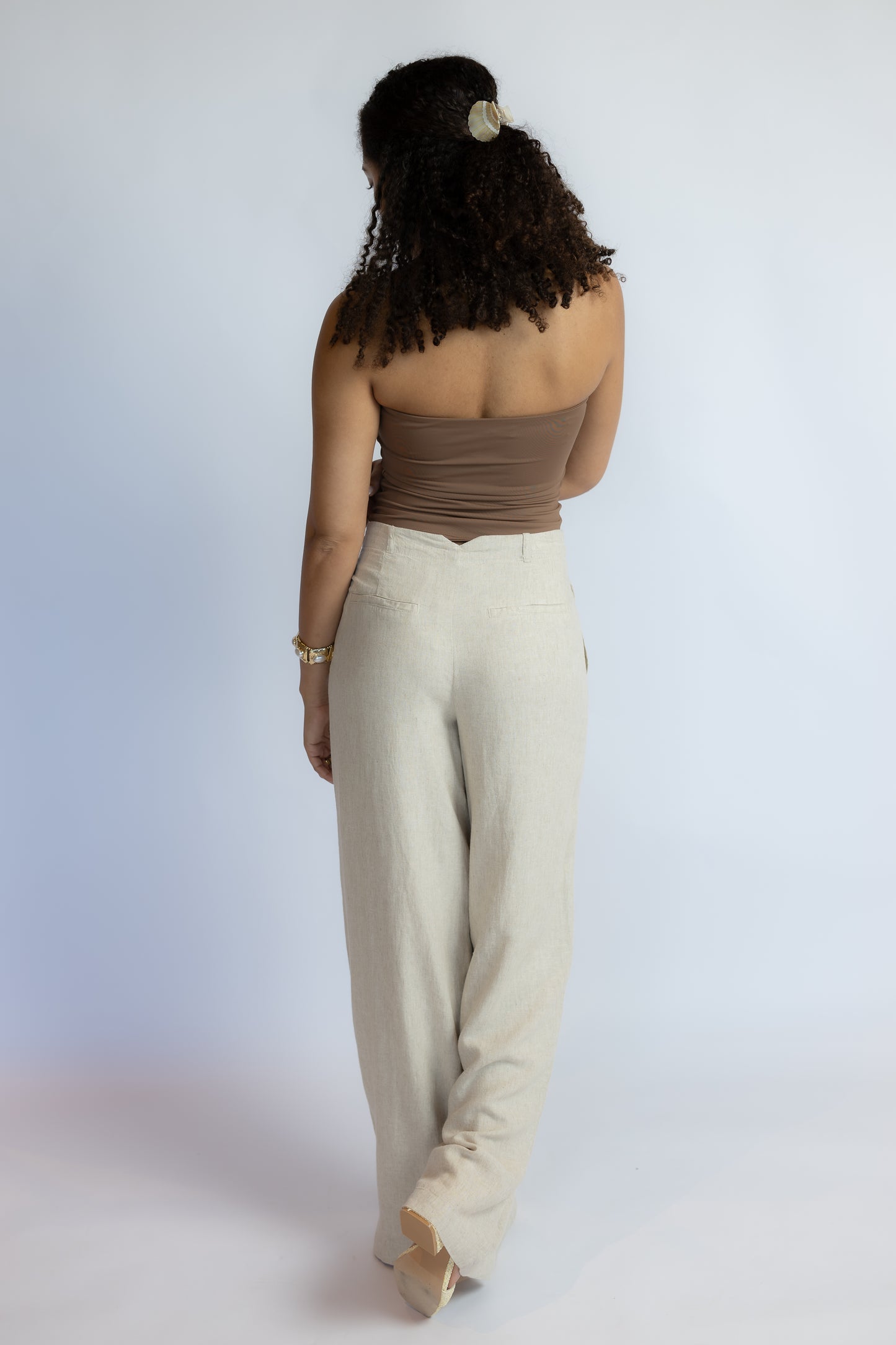 Magnolia Wide Leg Linen Trousers