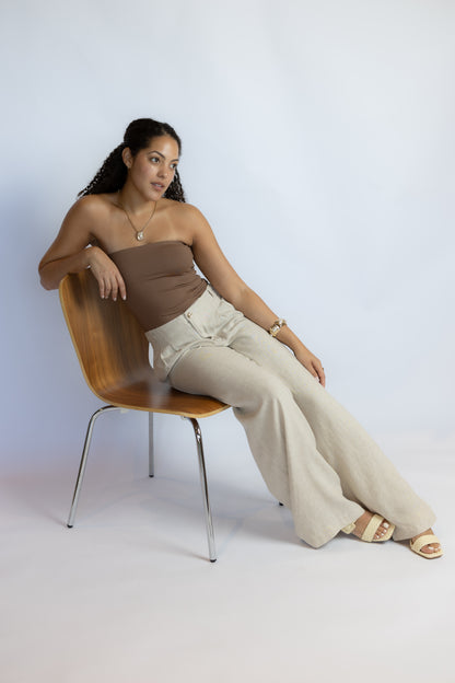 Magnolia Wide Leg Linen Trousers