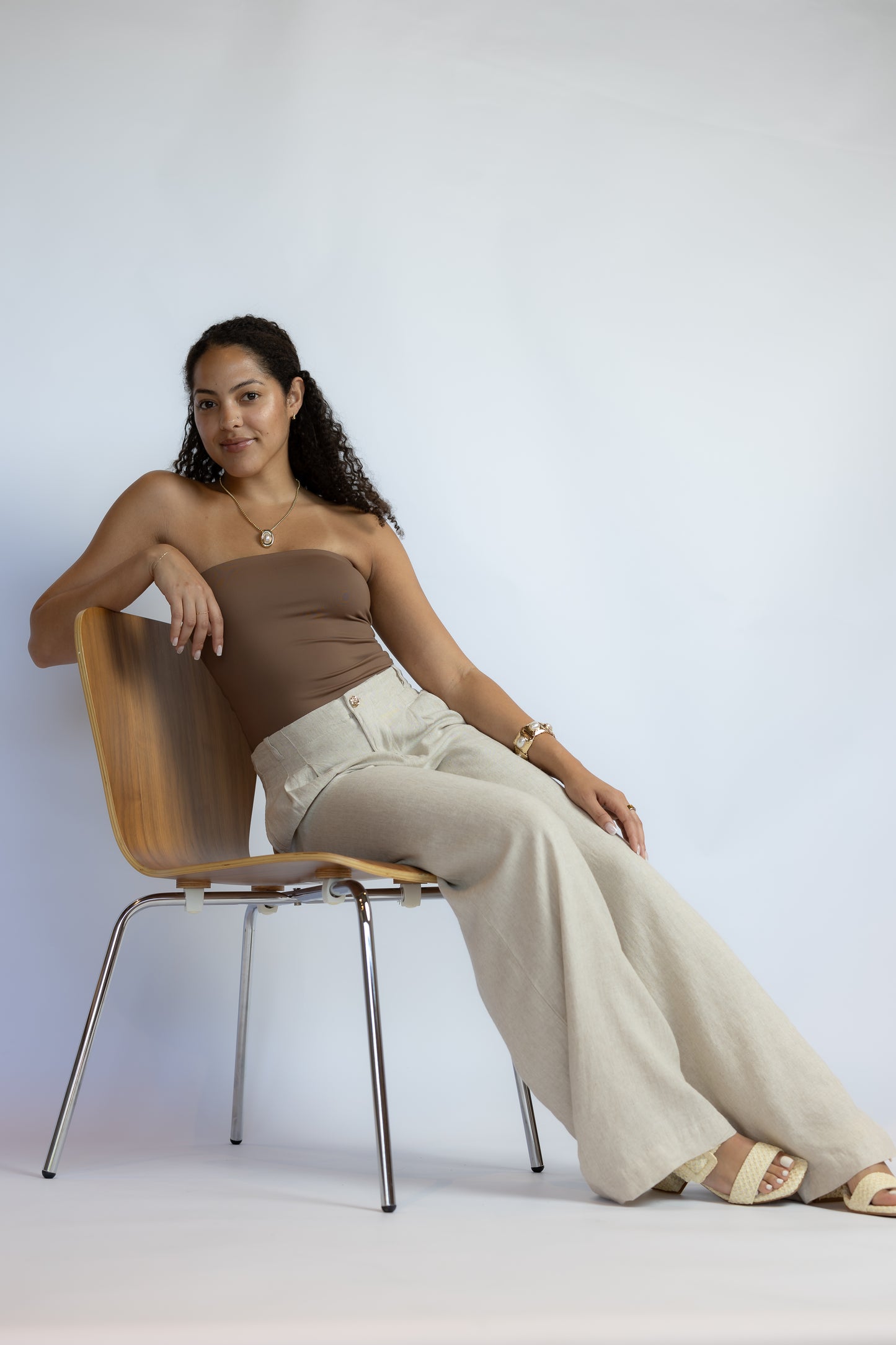 Magnolia Wide Leg Linen Trousers