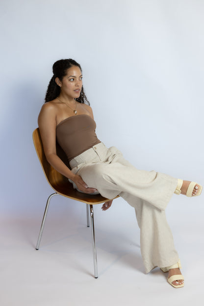 Magnolia Wide Leg Linen Trousers
