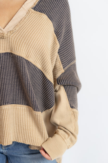 Rainn Striped Oversized Thermal
