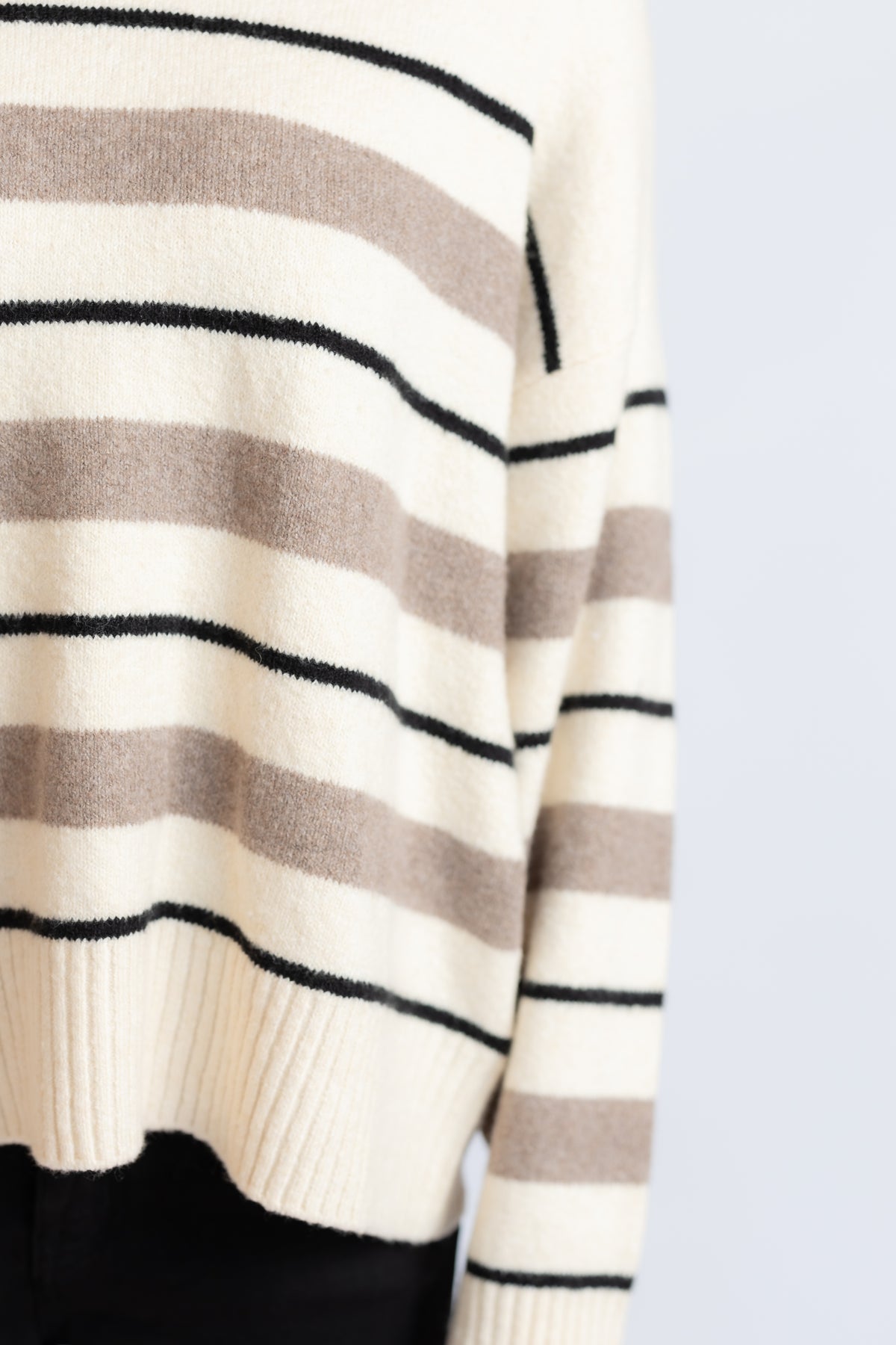 Cirrus Stripe Sweater Chalk