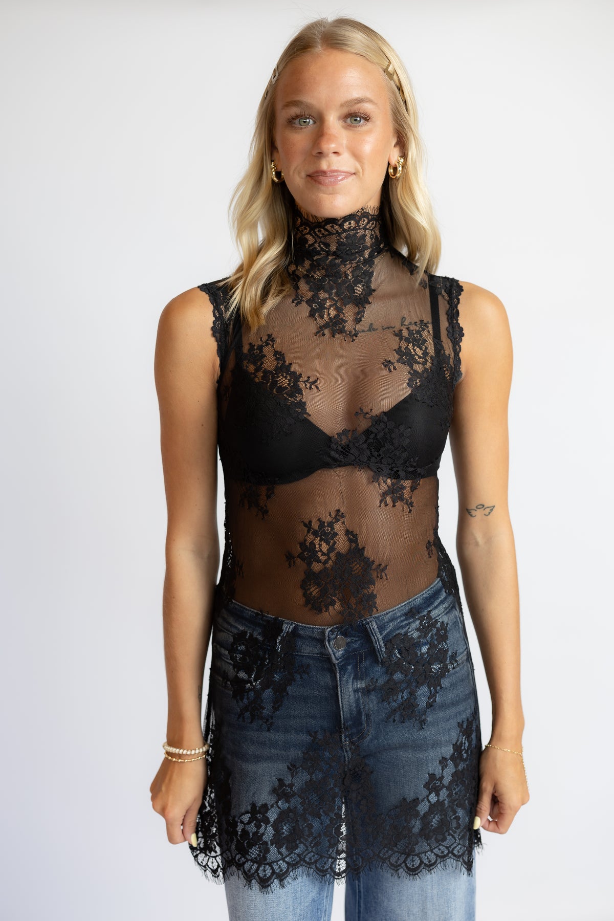 One More Time Lace Mini Slip