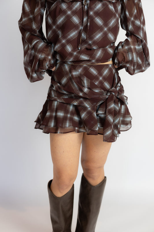 Encina Printed Mini Skirt