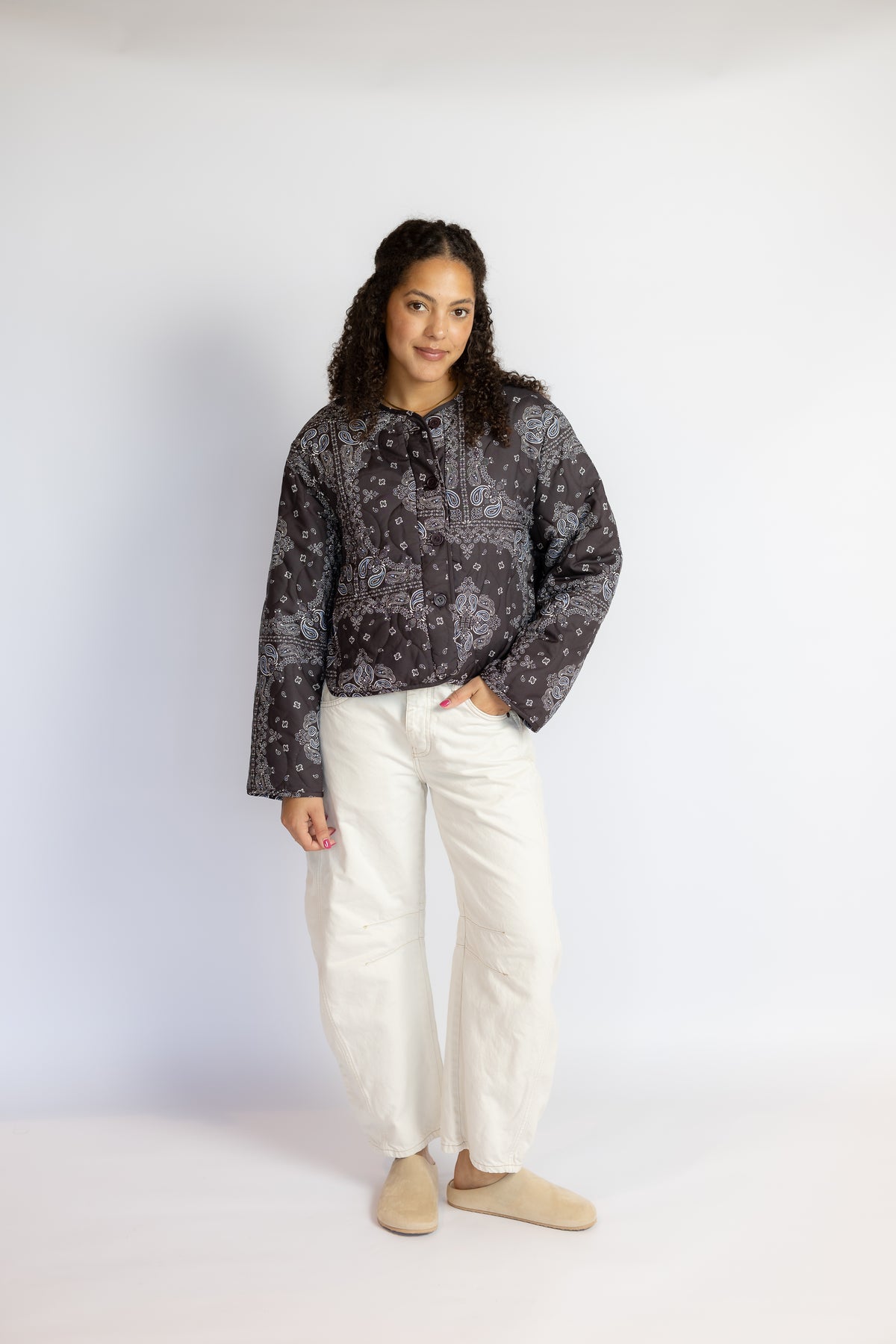 Loren Paisley Printed Jacket