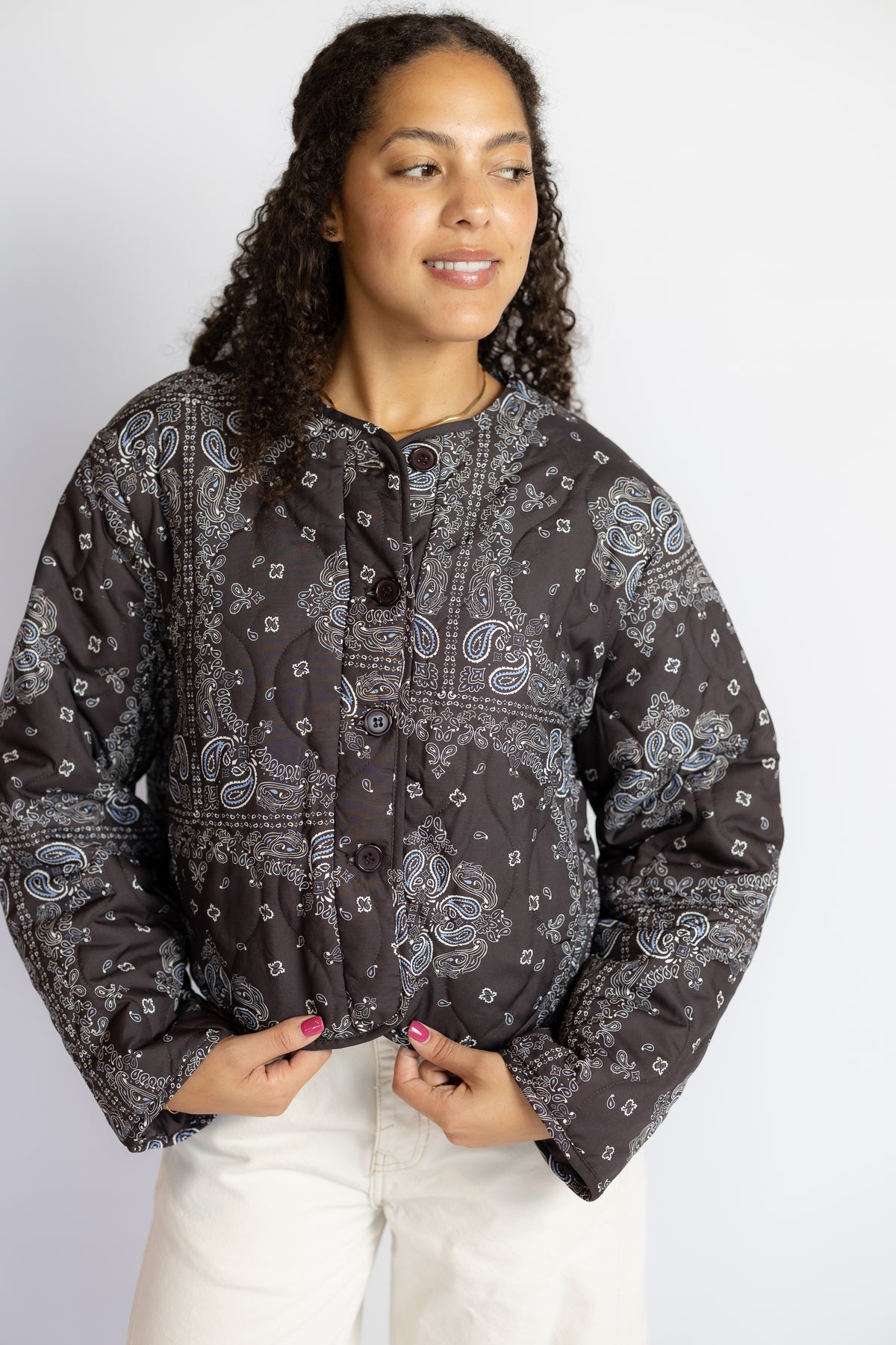 Loren Paisley Printed Jacket