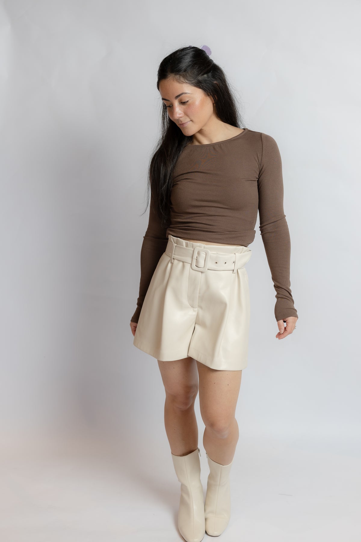 Always Around Leather Shorts