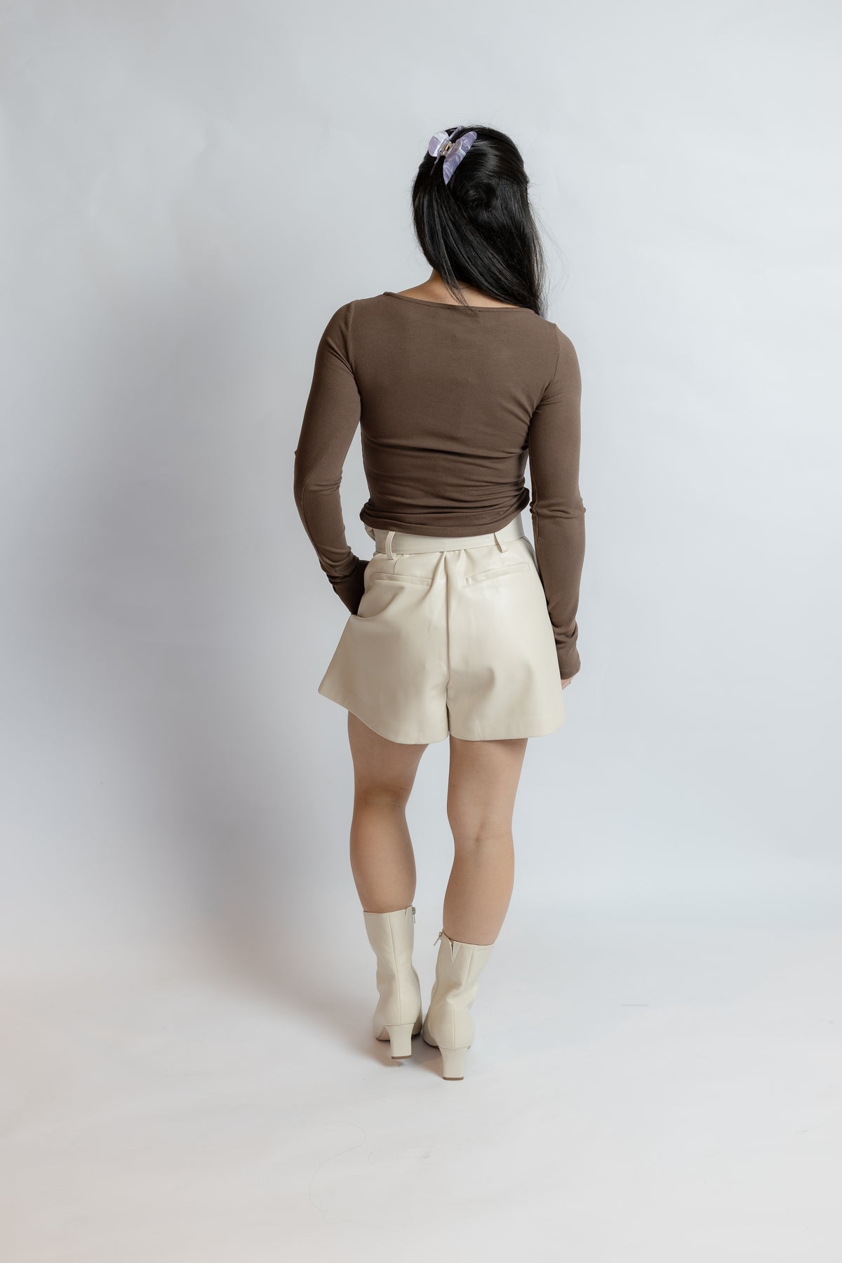 Always Around Leather Shorts