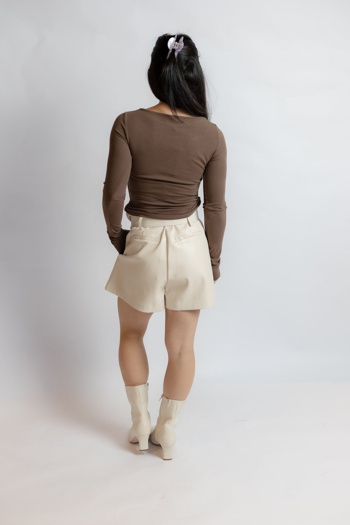 Always Around Leather Shorts