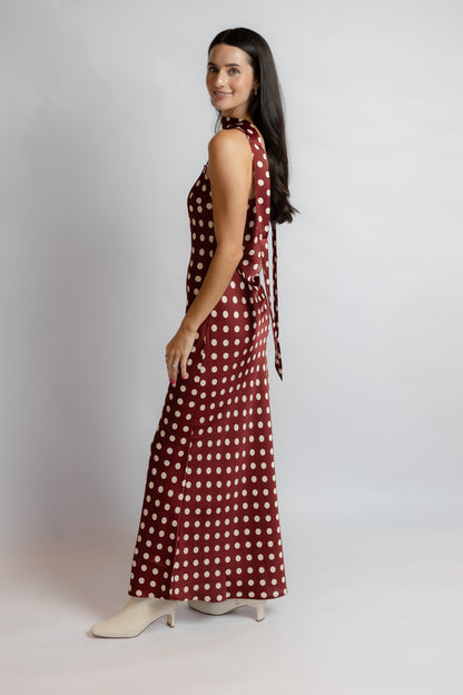 Dolly Polka Dot Maxi Dress