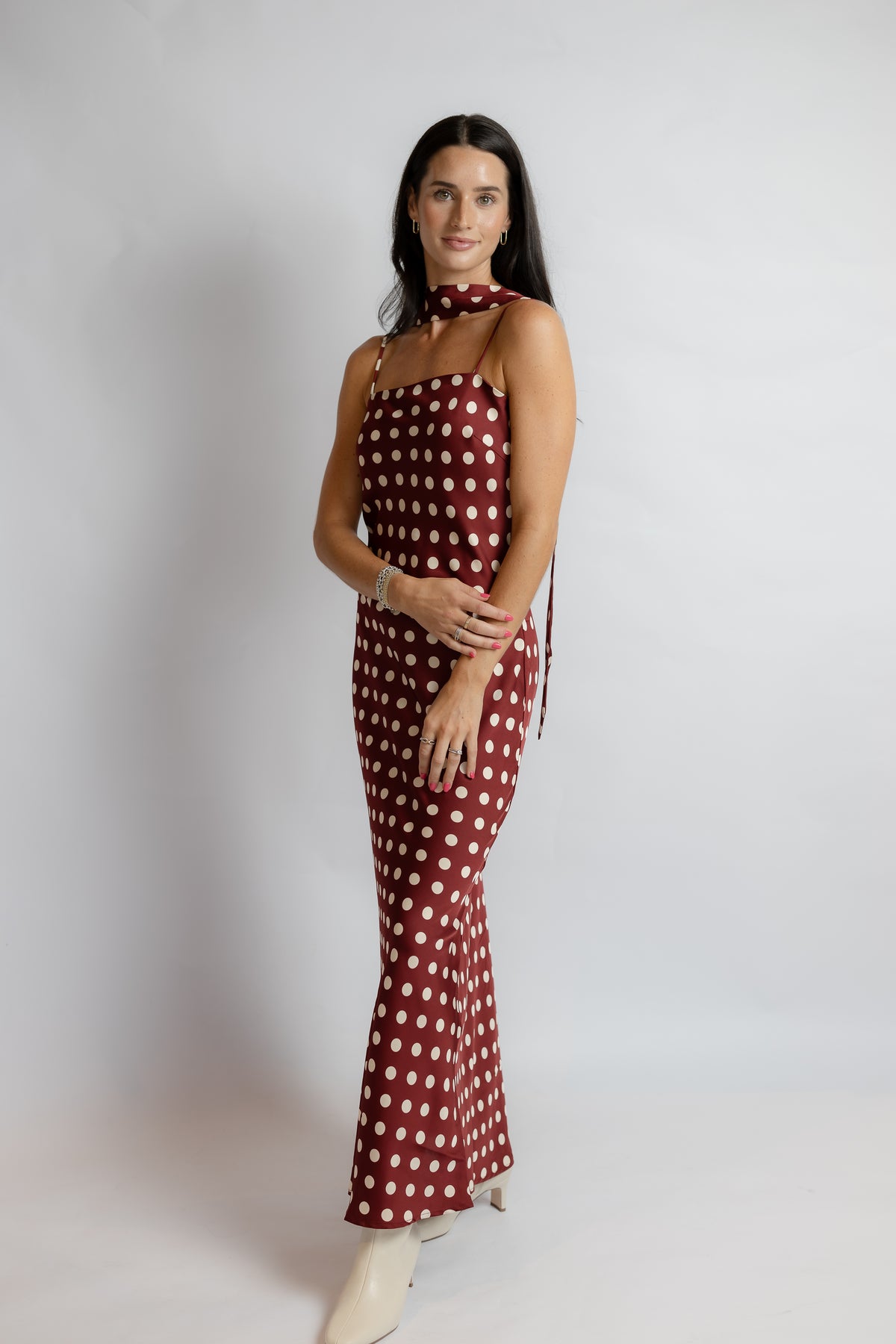 Dolly Polka Dot Maxi Dress