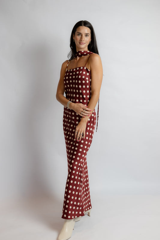 Dolly Polka Dot Maxi Dress