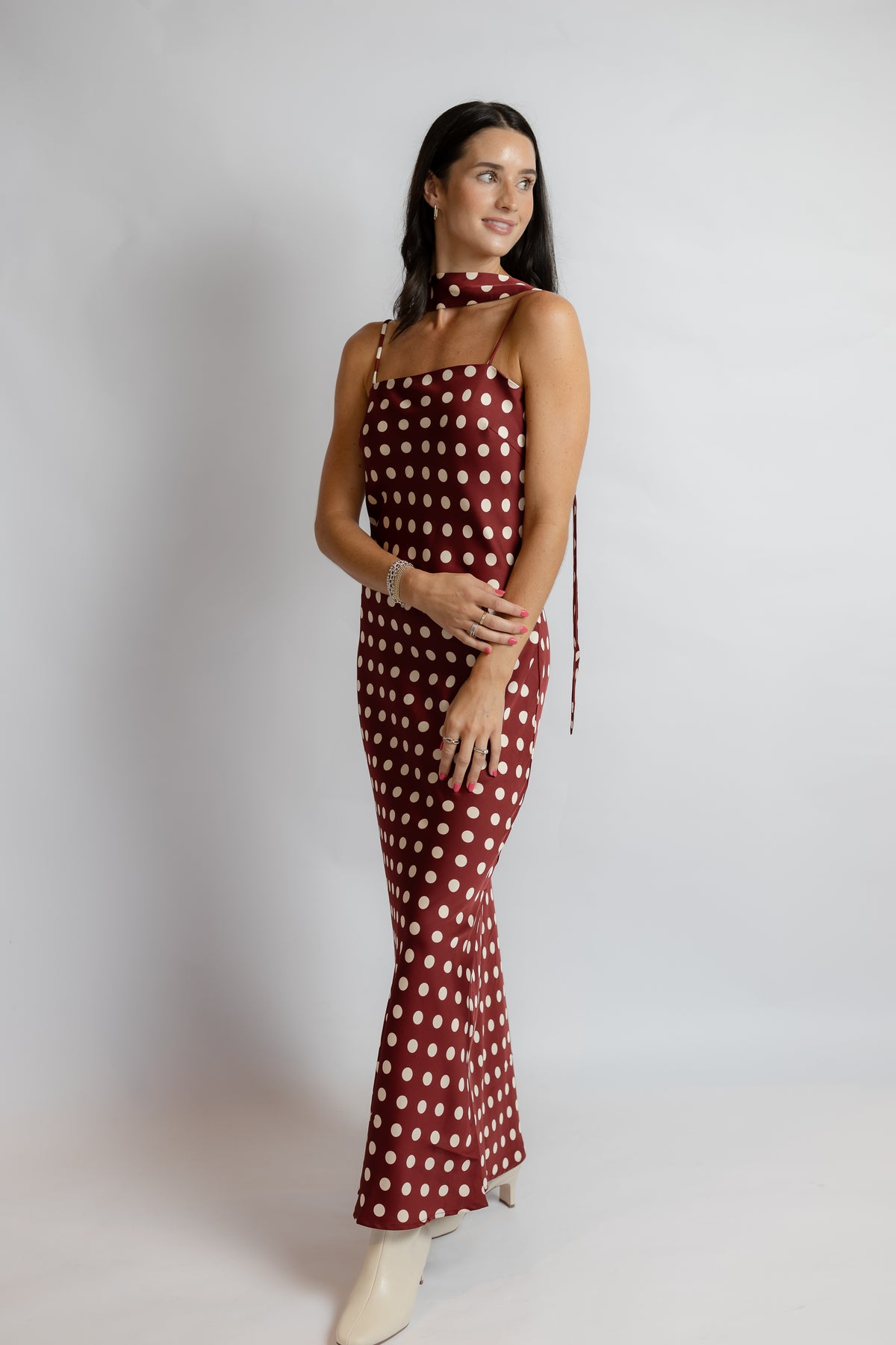 Dolly Polka Dot Maxi Dress