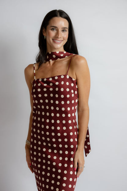 Dolly Polka Dot Maxi Dress