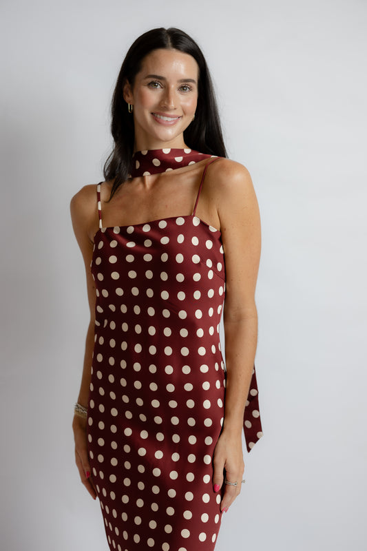 Dolly Polka Dot Maxi Dress