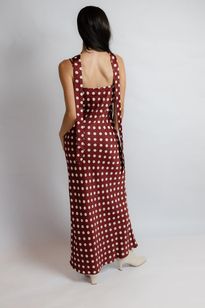 Dolly Polka Dot Maxi Dress