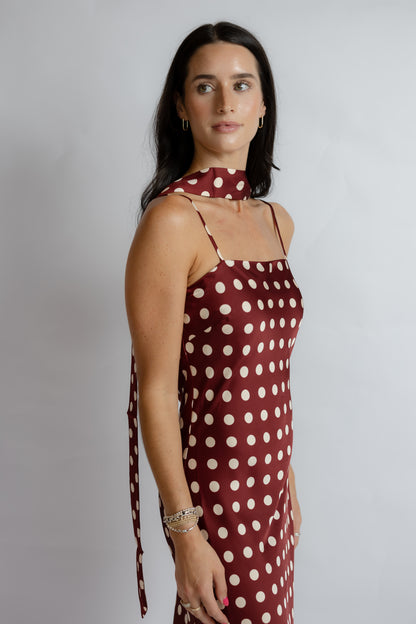 Dolly Polka Dot Maxi Dress