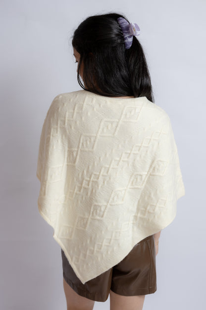 High Chance Cable Poncho Sweater