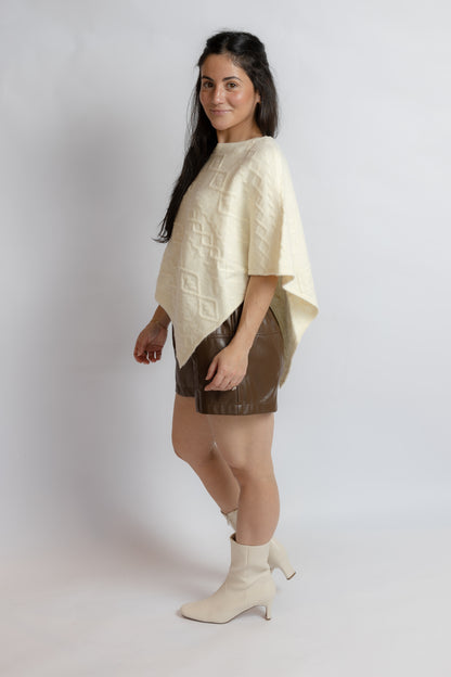 High Chance Cable Poncho Sweater
