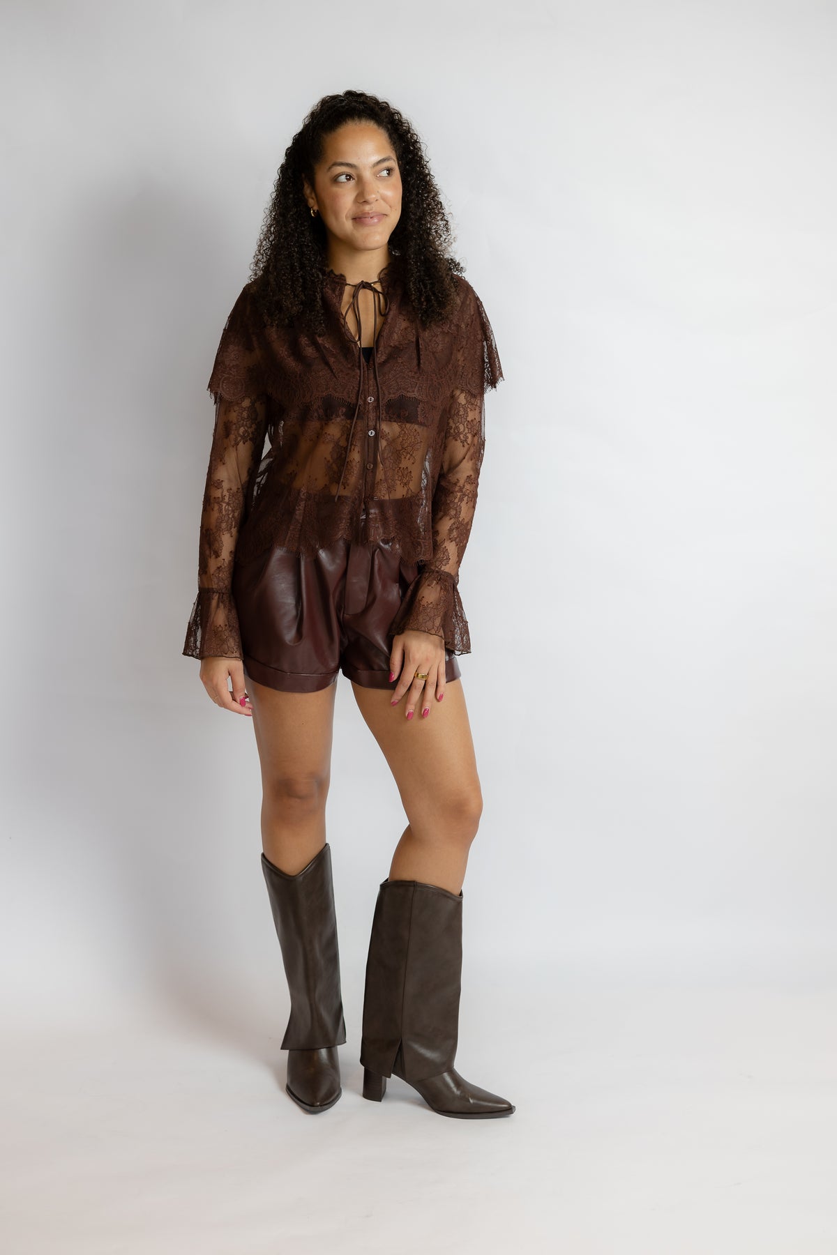 Lili Lace Capelet Top