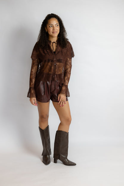Lili Lace Capelet Top