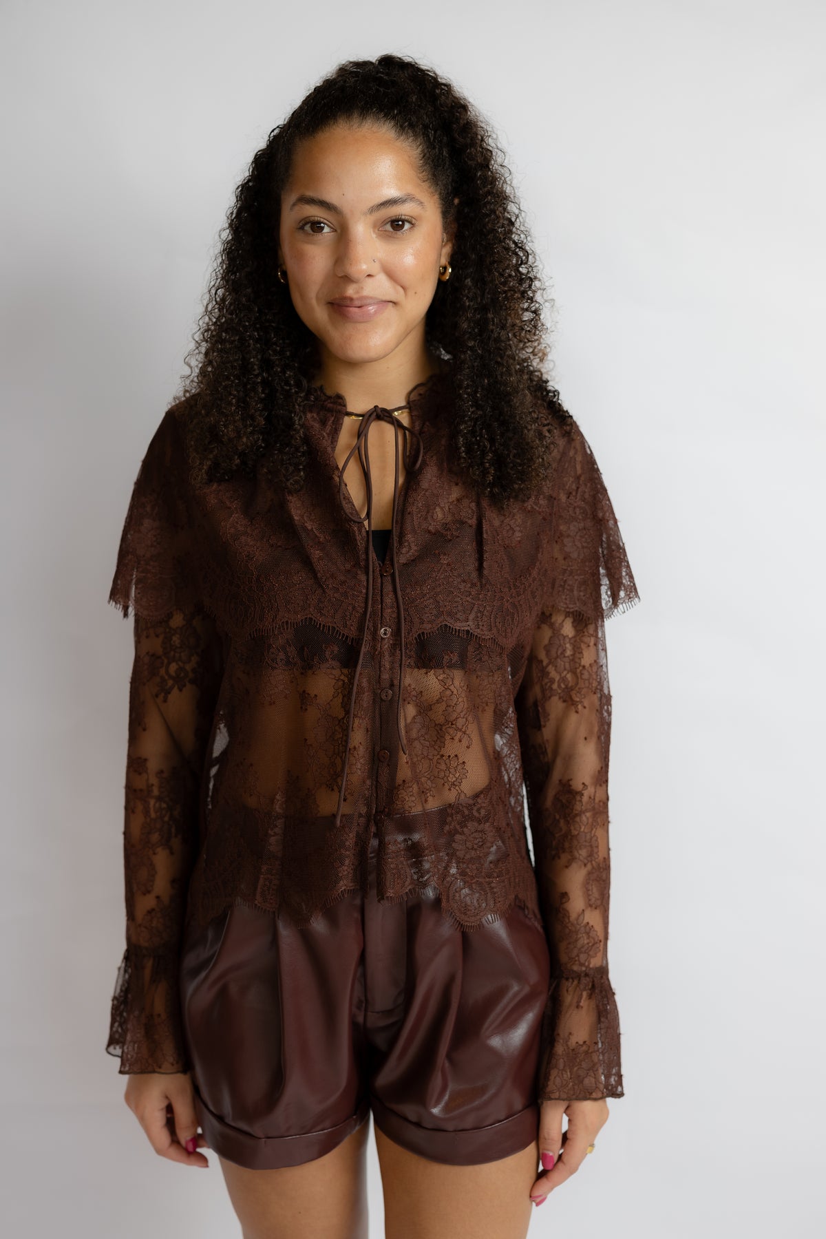 Lili Lace Capelet Top