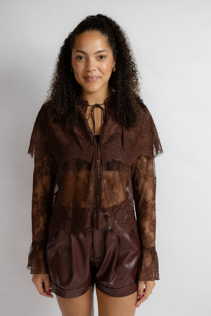 Lili Lace Capelet Top