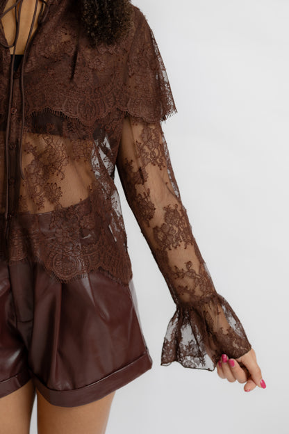 Lili Lace Capelet Top