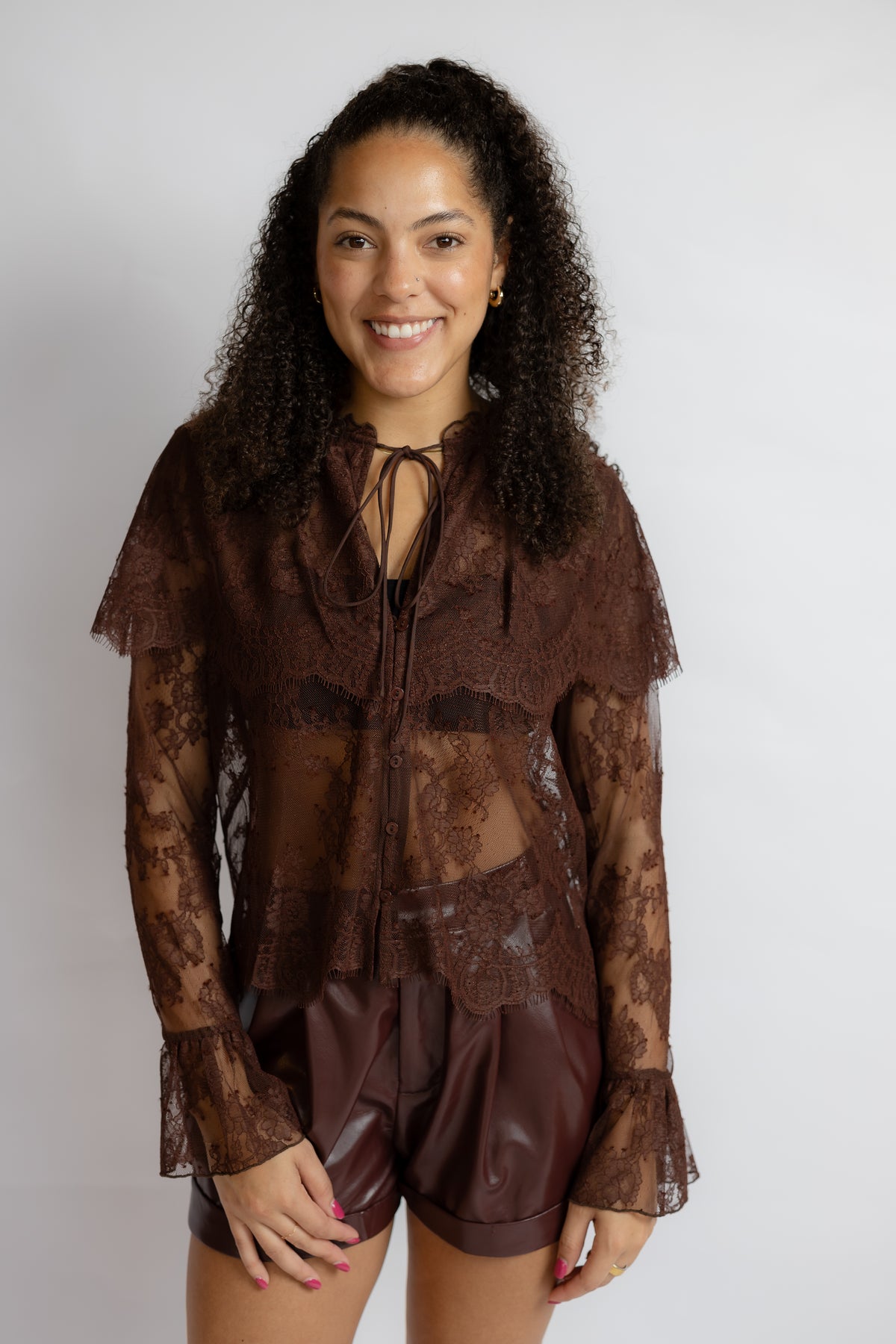 Lili Lace Capelet Top