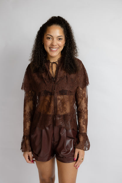 Lili Lace Capelet Top